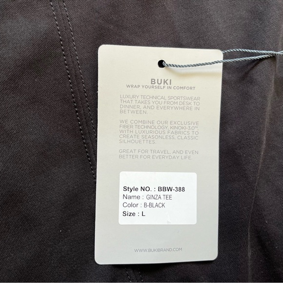 BUKI NWT GINZA TEE SIZE LARGE LAGENLOOK MINIMALIST MODERN CHIC ARTSY ELEGANT - Picture 7 of 10